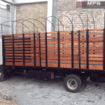 Estacas modular desarmable con plataforma hidraulica sobre FRR