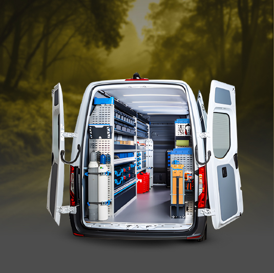 almacenamiento en van