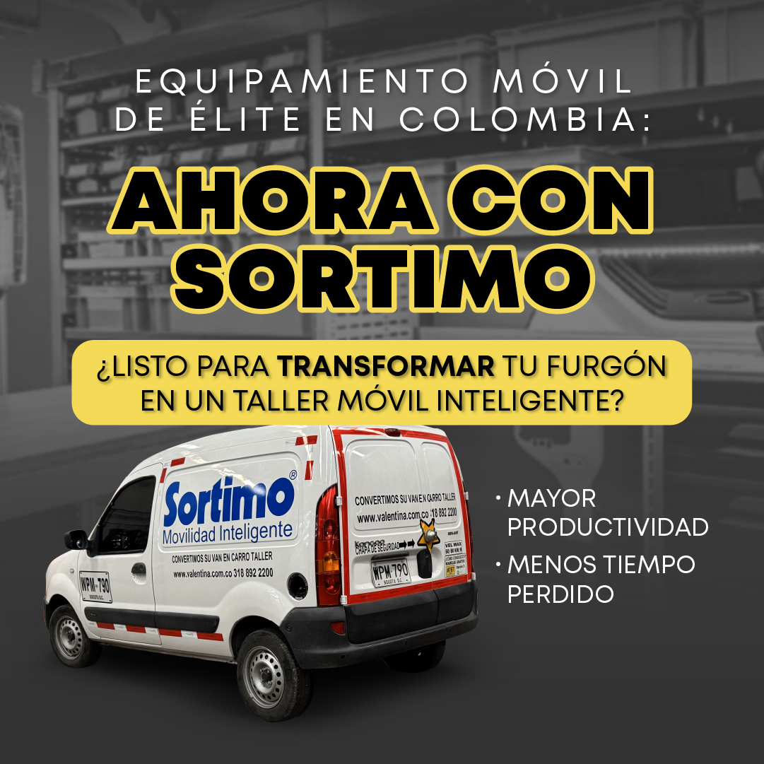 mobiliario van Sortimo Colombia