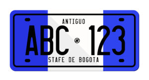 placas carro antiguo colombia