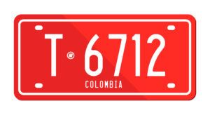 placas rojas colombia