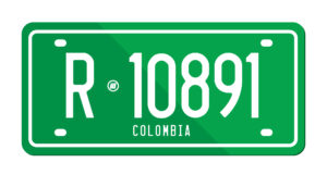 placas verdes colombia