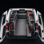 Opel Combo con Sortimo SR5 Taller móvil modular en furgón blanco